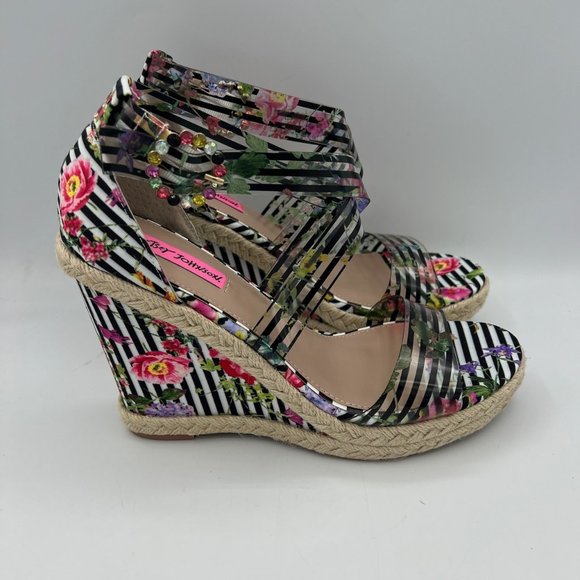 Betsey Johnson Fraser Espadrille Wedge Sandal - Picture 3 of 6